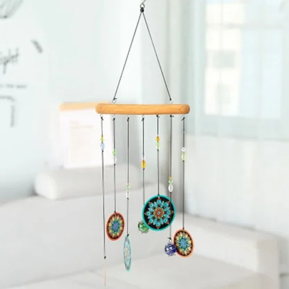 Round Evil Eye Wind Chimes - Image 3