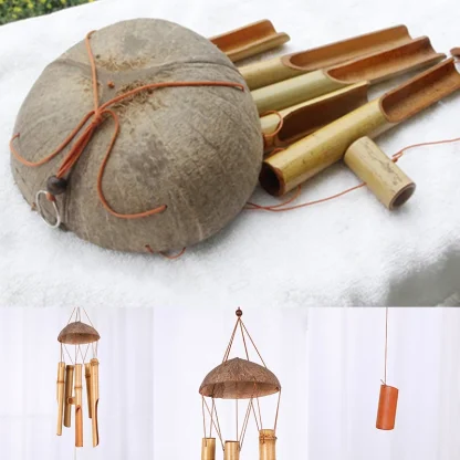 Simple Hanging Bamboo Wind Chime - Image 2