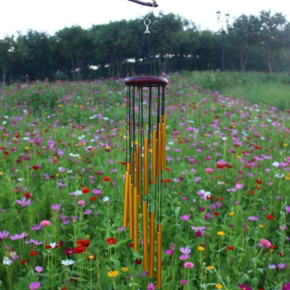 Minimalist Spiral Tubes Wind Chimes - Image 2